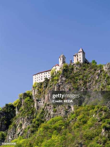 Saeben monastery near Klausen in the Eisack Valley in South Tyrol. Saeben monastery is one of the religious centers in South Tyrol and landmark of...