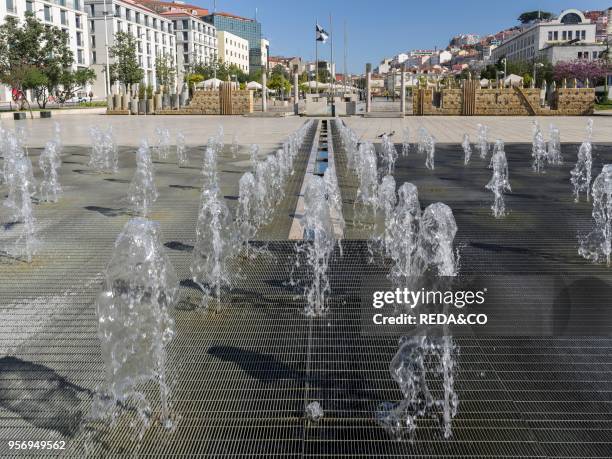 The quarter Mouraria and the square Martim Moniz Lisbon. Portugal. Europe.