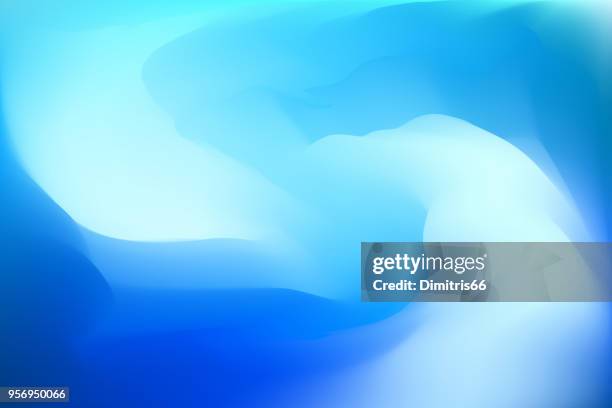 abstrakte blaue verträumte hintergrund - flüssig stock-grafiken, -clipart, -cartoons und -symbole