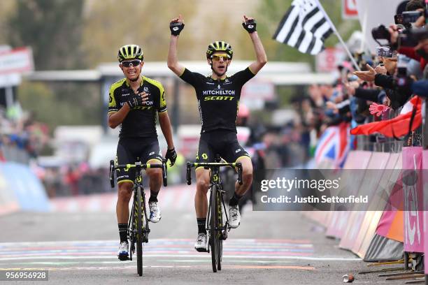 Arrival / Johan Esteban Chaves Rubio of Colombia and Team Mitchelton-Scott / Simon Yates of Great Britain and Team Mitchelton-Scott / Celebration /...