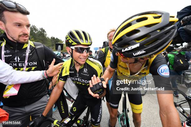 Arrival / Johan Esteban Chaves Rubio of Colombia and Team Mitchelton-Scott / Celebration / during the 101th Tour of Italy 2018, Stage 6 a 164km stage...