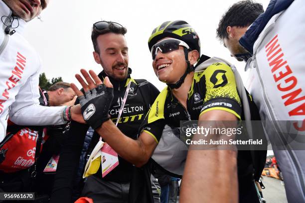 Arrival / Johan Esteban Chaves Rubio of Colombia and Team Mitchelton-Scott / Celebration / during the 101th Tour of Italy 2018, Stage 6 a 164km stage...