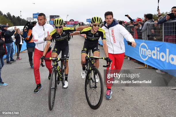 Arrival / Johan Esteban Chaves Rubio of Colombia and Team Mitchelton-Scott / Simon Yates of Great Britain and Team Mitchelton-Scott / Celebration /...