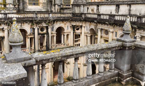 Cloister Claustro de D. Joao III. Convent of Christ. Convento de Cristo. In Tomar. It is part of the UNESCO world heritage Europe. Southern Europe....