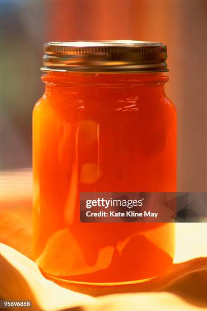 homemade apricot jam - aprikossylt bildbanksfoton och bilder