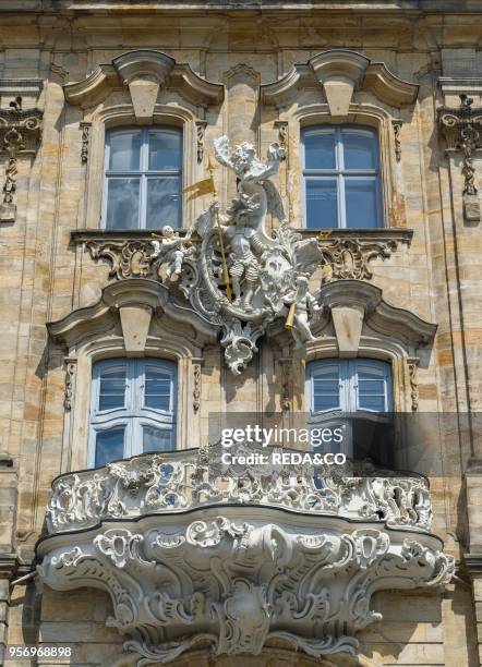 The Alte Rathaus . The landmark of Bamberg. Bamberg in Franconia. A part of Bavaria. The Old Town is listed as UNESCO World Heritage "Altstadt von...