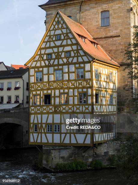 The Alte Rathaus . The landmark of Bamberg. Bamberg in Franconia. A part of Bavaria. The Old Town is listed as UNESCO World Heritage "Altstadt von...