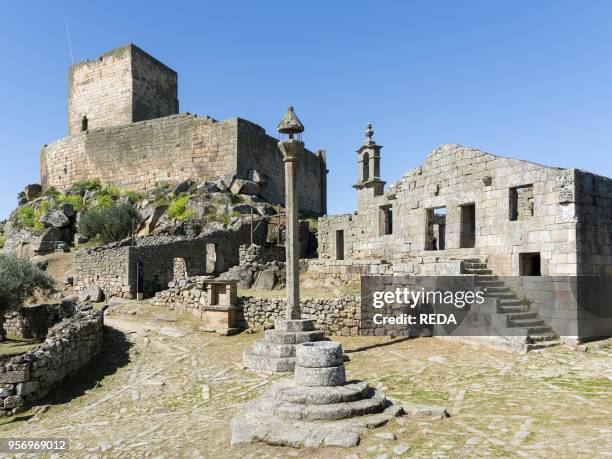 Historic village and castle Marialva. Located on the hills high above river Douro. The valley of river Douro. It is the wine growing area Alto Douro...