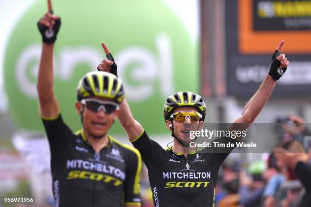 Arrival / Johan Esteban Chaves Rubio of Colombia and Team Mitchelton-Scott / Simon Yates of Great Britain and Team Mitchelton-Scott / Celebration /...