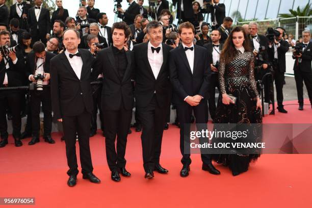 French actor Denis Podalydes, French actor Vincent Lacoste, French director Christophe Honore, French actor Pierre Deladonchamps and French actress...