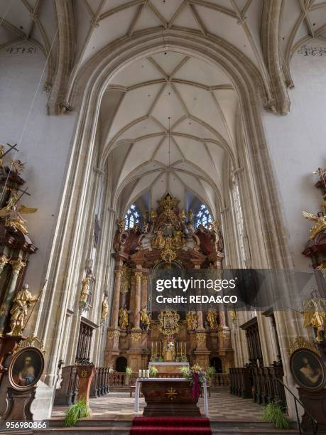 The Piarists church in old town of Krems an der Donau in Lower Austria. Krems is the gateway to the Wachau. The Wachau is a famous vineyard and...