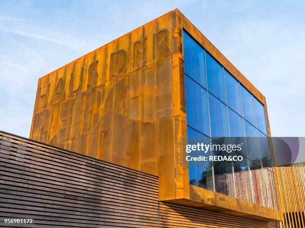 The new visitor center of the NP Berchtesgaden called Haus der Berge . A modern symbol of the National Park Berchtesgaden in Berchtesgaden. Its award...