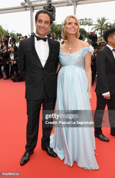 Miss France 2002 Sylvie Tellier attends the screening of "Sorry Angel " during the 71st annual Cannes Film Festival at Palais des Festivals on May...
