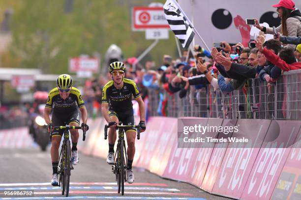 Arrival / Johan Esteban Chaves Rubio of Colombia and Team Mitchelton-Scott / Simon Yates of Great Britain and Team Mitchelton-Scott / during the...