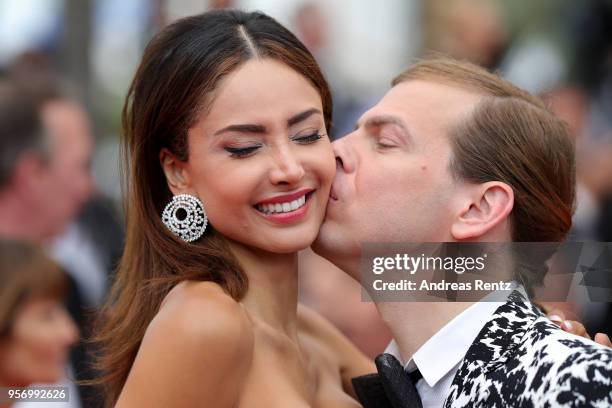 Patricia Contreras and Christophe Guillarme attend the screening of "Sorry Angel " during the 71st annual Cannes Film Festival at Palais des...