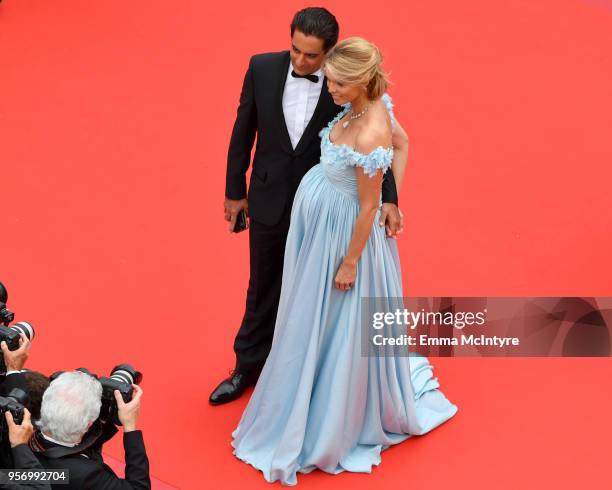 Miss France 2002 Sylvie Tellier attends the screening of "Sorry Angel " during the 71st annual Cannes Film Festival at Palais des Festivals on May...