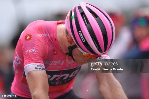 Arrival / Rohan Dennis of Australia and BMC Racing Team Pink Leader Jersey Disappointment / during the 101th Tour of Italy 2018, Stage 6 a 164km...