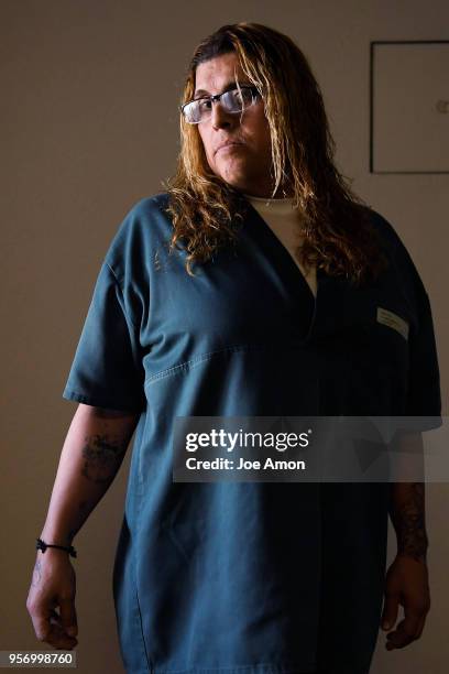 Transgender inmate "Monica" Cuahutemoe Anaya 44, at the Colorado Territorial Correctional Facility in Cañon City. May 4, 2018 Cañon City, CO