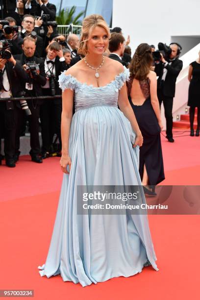 Miss France 2002 Sylvie Tellier attends the screening of "Sorry Angel " during the 71st annual Cannes Film Festival at Palais des Festivals on May...