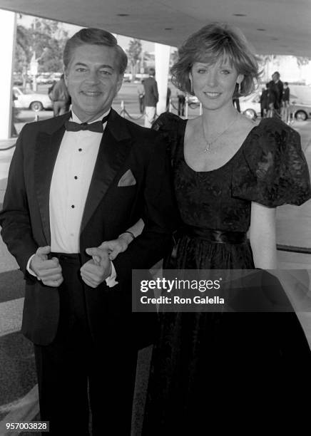 Bill Hayes and Jean Bruce Scott attend Television Academy Hall of Fame Awards on March 24, 1985 at the Santa Monica Civic Auditorium in Santa Monica,...