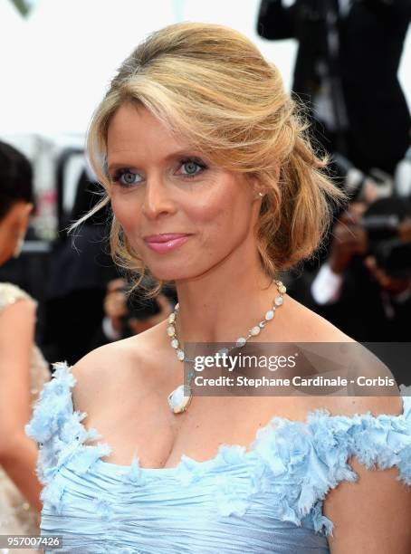 Miss France 2002 Sylvie Tellier attends the screening of "Sorry Angel " during the 71st annual Cannes Film Festival at Palais des Festivals on May...