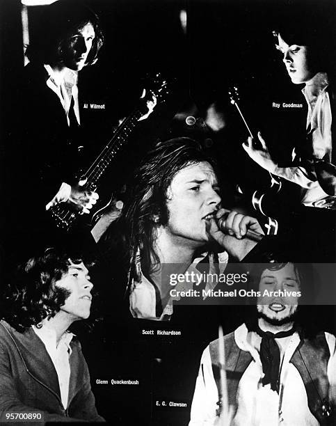 Clockwise from upper left: Al Wilmot, Ray Goodman, E.G. Clawson, Glenn Quackenbush and Scott Richardson of the SRC aka The Scott Richards Case in a...