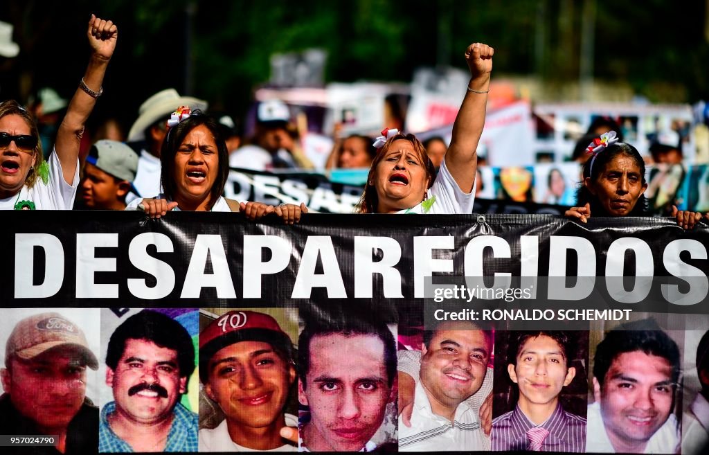 MEXICO-MOTHERS-MISSING PEOPLE-DEMO