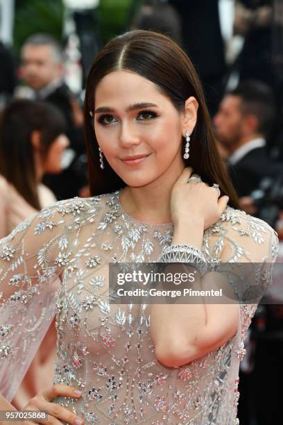 Araya Hargate attends the screening of "Sorry Angel " during the 71st annual Cannes Film Festival at Palais des Festivals on May 10, 2018 in Cannes,...