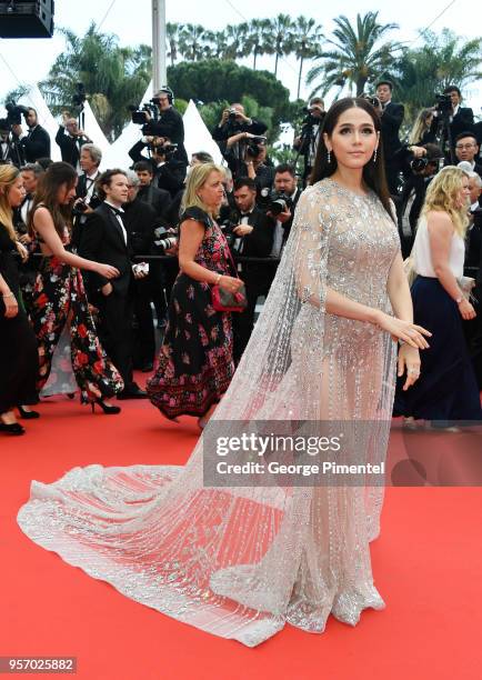 Araya Hargate attends the screening of "Sorry Angel " during the 71st annual Cannes Film Festival at Palais des Festivals on May 10, 2018 in Cannes,...