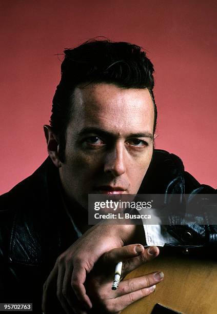 English musician Joe Strummer, circa 1989.