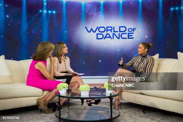 Hoda Kotb, Savannah Guthrie and Jennifer Lopez on Wenesday, May 9, 2018 --