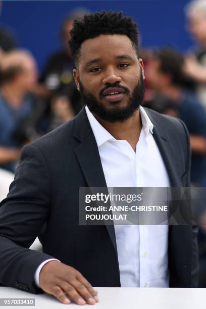 Director Ryan Coogler poses on May 10, 2018 during a photocall at the 71st edition of the Cannes Film Festival in Cannes, southern France.