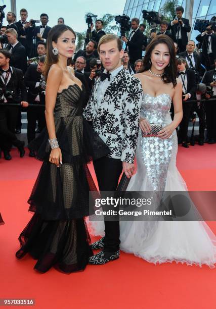 Patricia Contreras, Christophe Guillarme and Anita Chui attend the screening of "Sorry Angel " during the 71st annual Cannes Film Festival at Palais...