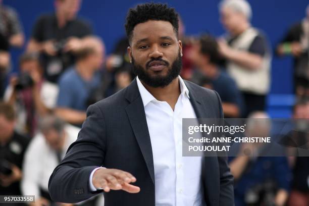 Director Ryan Coogler poses on May 10, 2018 during a photocall at the 71st edition of the Cannes Film Festival in Cannes, southern France.