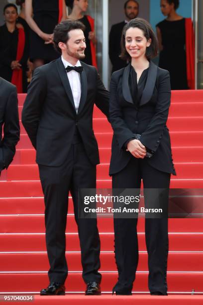 Producer Dina Emam and Director A.B. Shawky attend the screening of "Yomeddine" during the 71st annual Cannes Film Festival at Palais des Festivals...