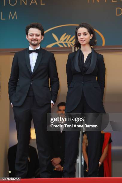 Producer Dina Emam and Director A.B. Shawky attend the screening of "Yomeddine" during the 71st annual Cannes Film Festival at Palais des Festivals...