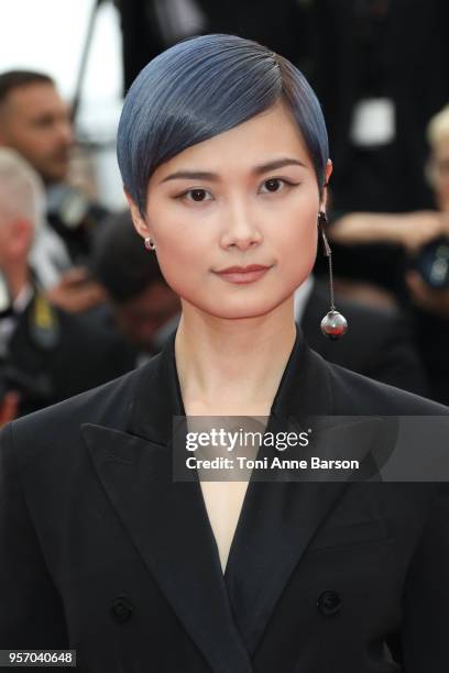 Li Yuchun attends the screening of "Yomeddine" during the 71st annual Cannes Film Festival at Palais des Festivals on May 9, 2018 in Cannes, France.