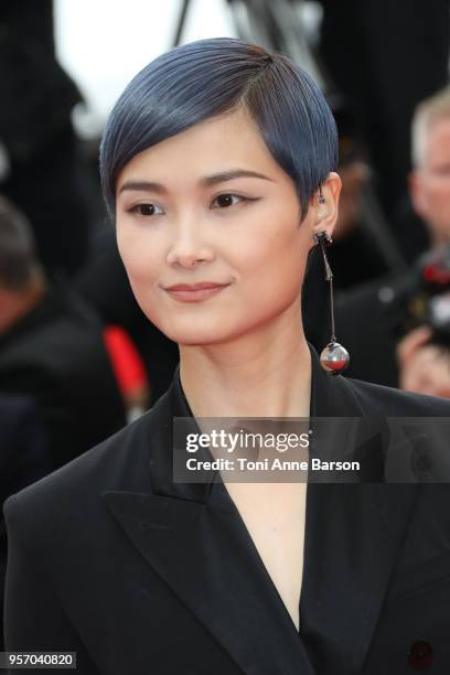 Li Yuchun attends the screening of "Yomeddine" during the 71st annual Cannes Film Festival at Palais des Festivals on May 9, 2018 in Cannes, France.