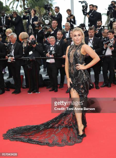 Tallia Storm attends the screening of "Yomeddine" during the 71st annual Cannes Film Festival at Palais des Festivals on May 9, 2018 in Cannes,...