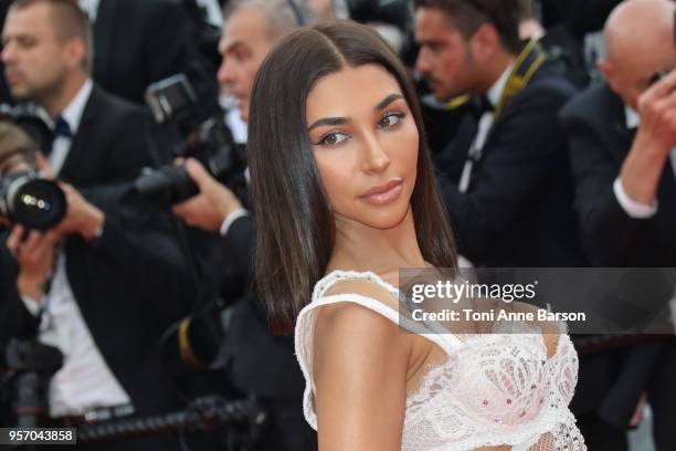 Chantel Jeffries attends the screening of "Yomeddine" during the 71st annual Cannes Film Festival at Palais des Festivals on May 9, 2018 in Cannes,...