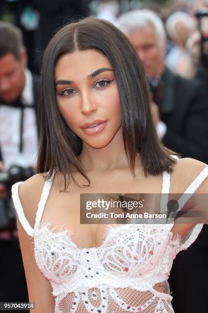 Chantel Jeffries attends the screening of "Yomeddine" during the 71st annual Cannes Film Festival at Palais des Festivals on May 9, 2018 in Cannes,...