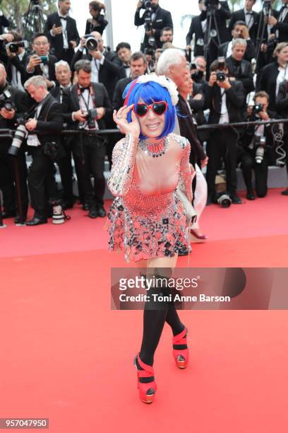 Marie Parie attends the screening of "Yomeddine" during the 71st annual Cannes Film Festival at Palais des Festivals on May 9, 2018 in Cannes, France.