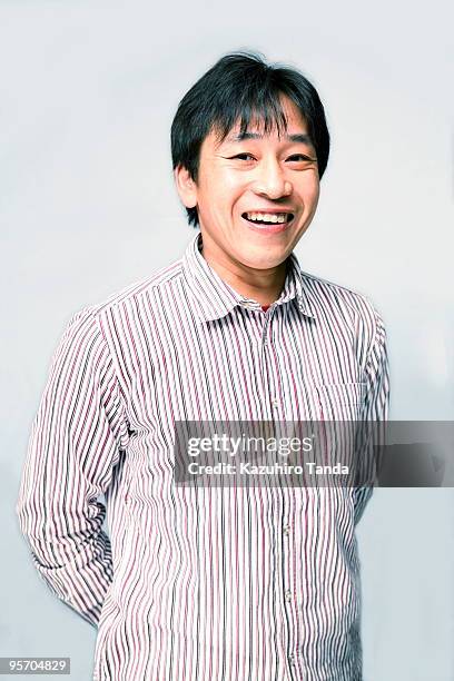 portrait of japanese - striped shirt stock pictures, royalty-free photos & images