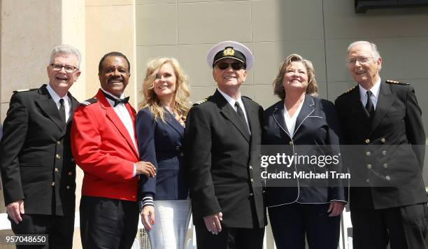 Gavin MacLeod, Jill Whelan, Ted Lange, Bernie Kopell, Lauren Tewes and Fred Grandy attend the Princess Cruises and the original cast of "The Love...