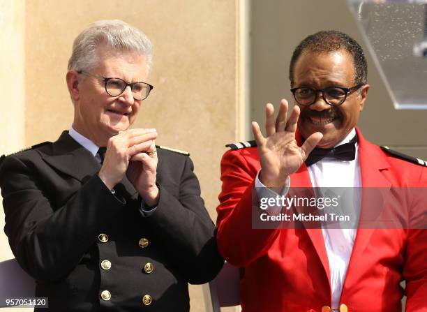 Fred Grandy and Ted Lange attend the Princess Cruises and the original cast of "The Love Boat" receive a Friend of the Hollywood Walk of Fame...