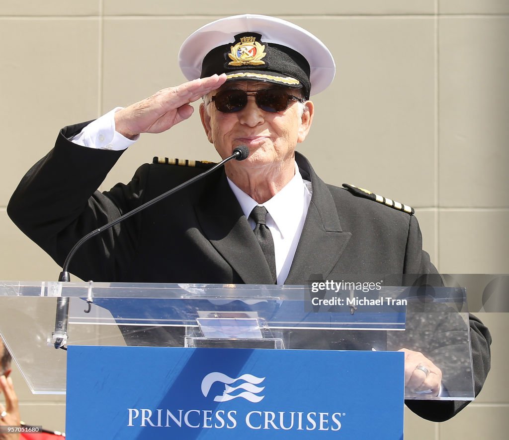 Princess Cruises and the Original Cast of "The Love Boat" Receive Honorary Star Plaque for donating to the preservation of the Hollywood Walk of Fame