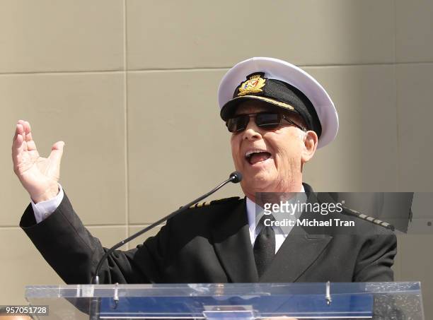 Gavin MacLeod attends the Princess Cruises and the original cast of "The Love Boat" receive a Friend of the Hollywood Walk of Fame honorary Star...