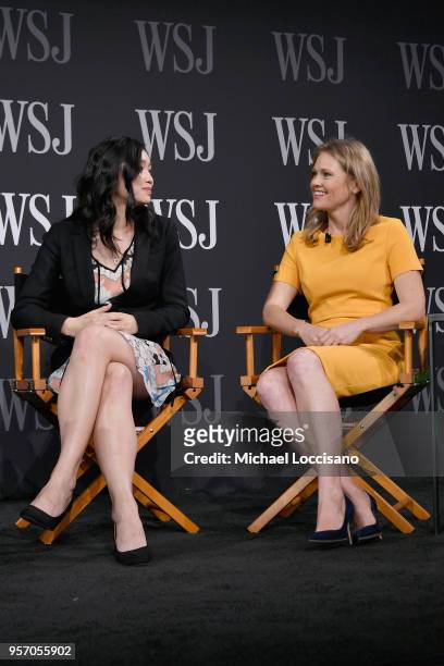 Tracy Chou and Kater Gordon speak on stage at the WSJ The Future of Everything Festival at Spring Studios on May 10, 2018 in New York City.