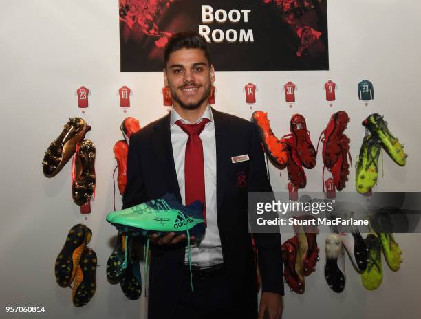 Arsenal's Konstantinos Mavropanos attends the Arsenal Foundation Ball at Emirates Stadium on May 10, 2018 in London, England.