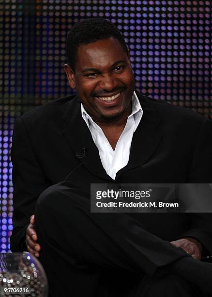 Actor Mykelti Williamson speaks onstage at the FOX "24" portion of the 2010 Winter TCA Tour day 3 at the Langham Hotel on January 11, 2010 in...